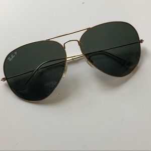 Polarized RayBan aviators (men’s)